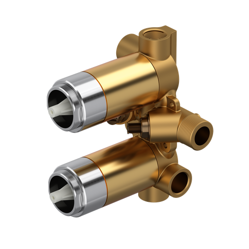 Unfinished 3/4" Therm & Pressure Balance Rough-in Valve Multi-Function System