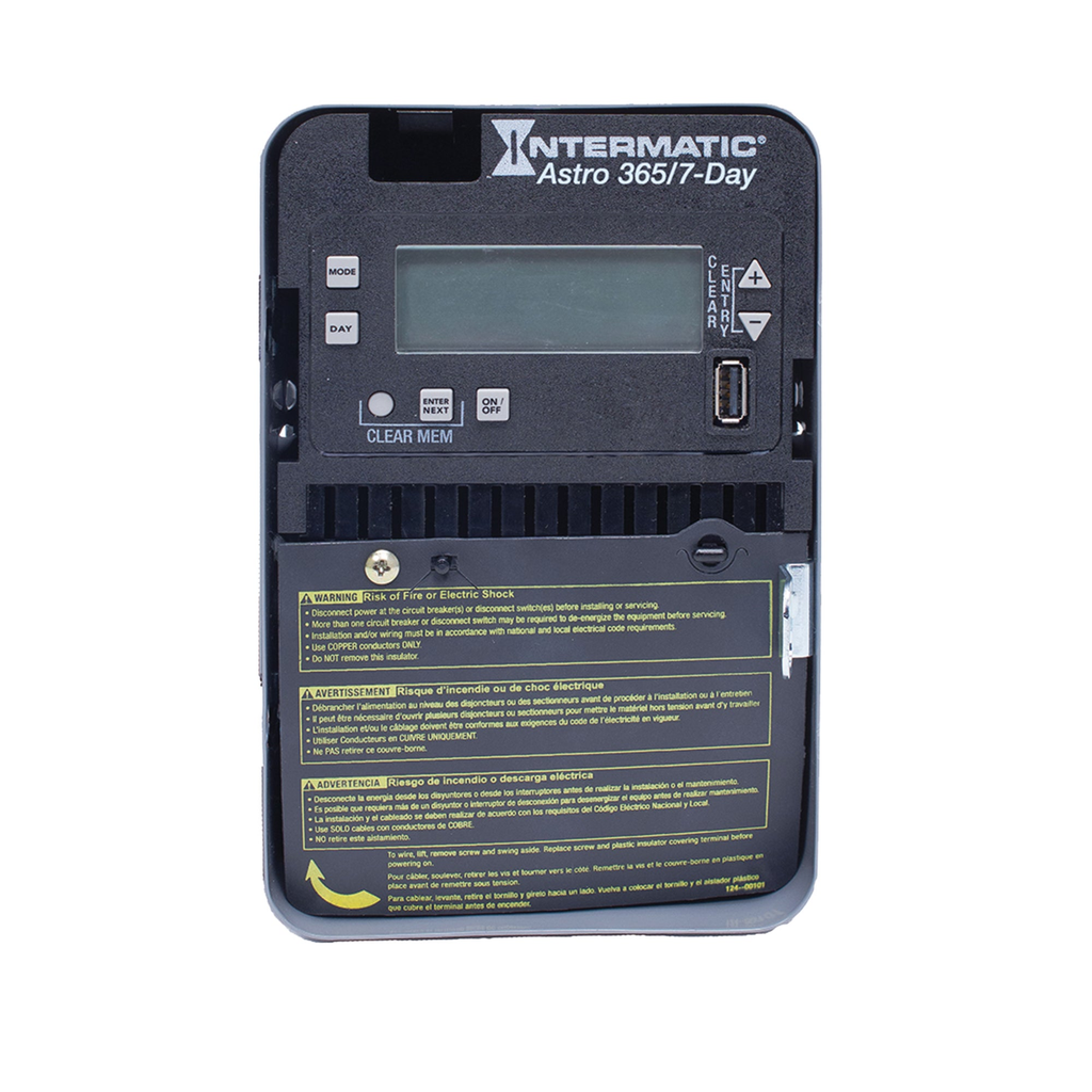Product image for Intermatic ET2805C NEMA 1 Steel Case 7-Day 120 to 277 VAC 60 Hz 30 Amp SPST Astronomic Electronic Control