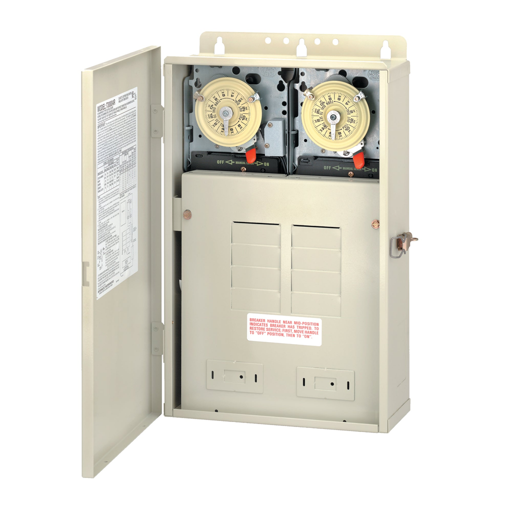 Product image for Intermatic T32404R NEMA 3R Load Center 240 VAC 60 Hz 100 Amp DPST/DPST Control System