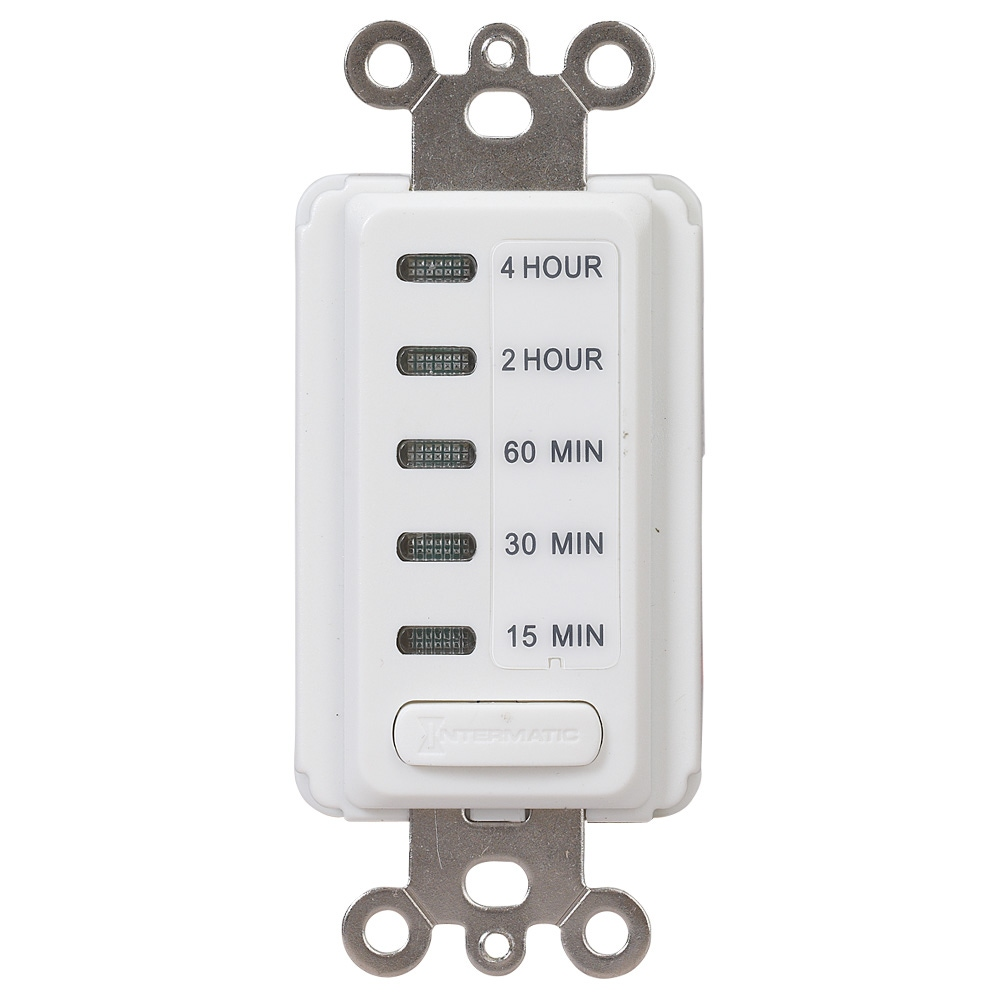 Product image for Intermatic EI215W 15/30/60 Minute or 2/4 Hour 120 VAC 60 Hz White Electronic Auto-Off Timer