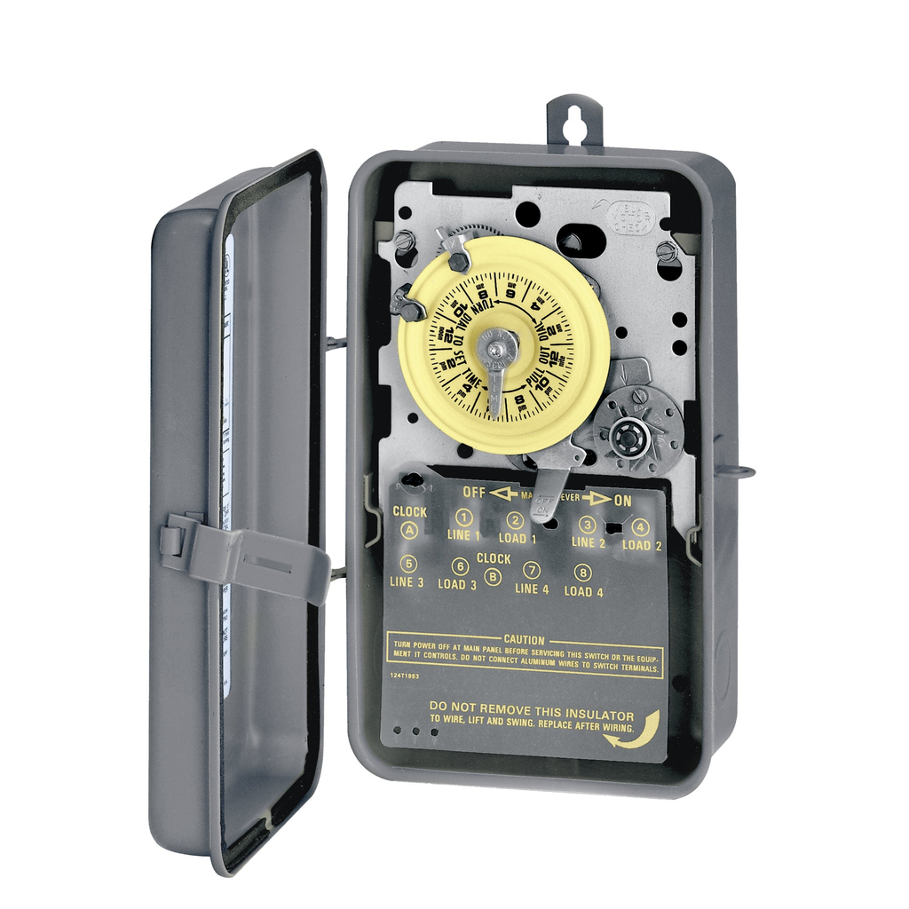 Product image for Intermatic T1205R NEMA 3R - STEEL CASE 480 V DPST