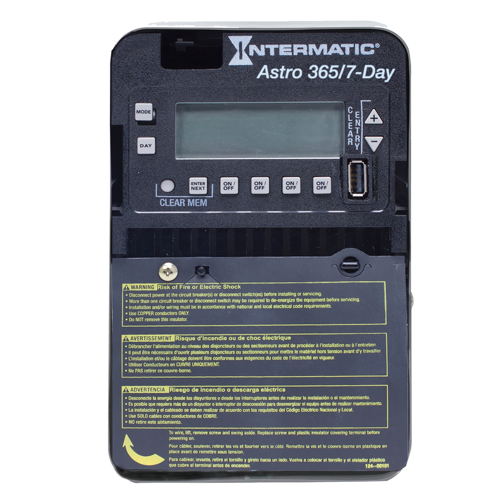 Product image for Intermatic ET2845C NEMA 1 Steel Case 7-Day 120 to 277 VAC 60 Hz 30 Amp DPST Astronomic Electronic Control