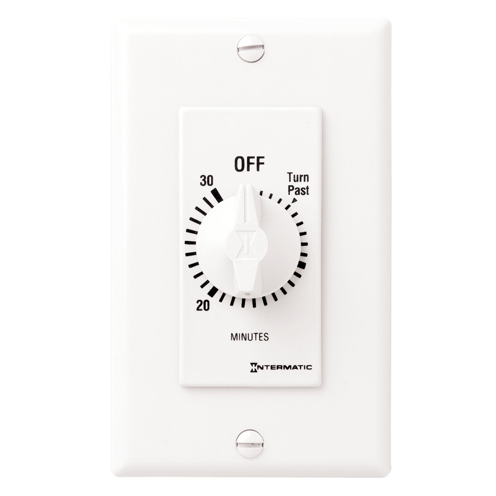 Product image for Intermatic FD30MWC 30 Minute 125 to 277 VAC 60 Hz SPST White Countdown Timer