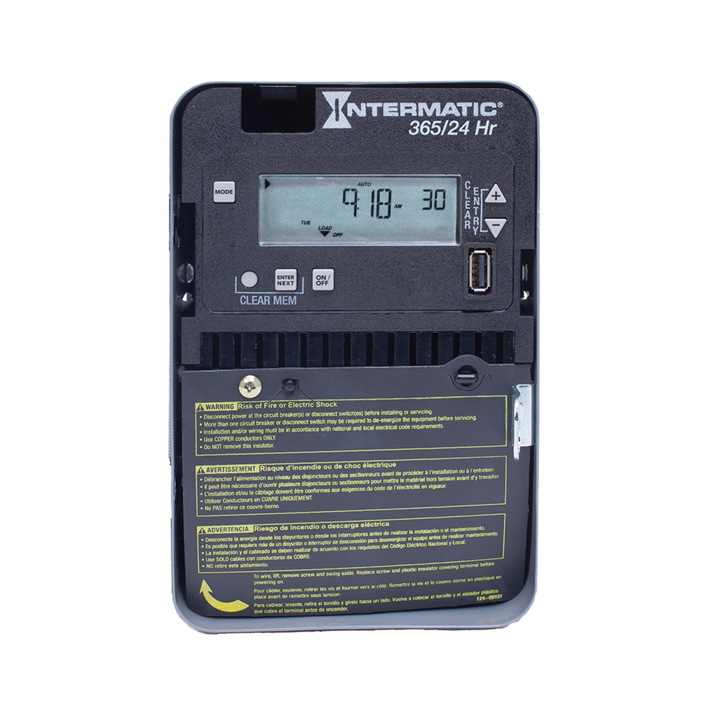 Product image for Intermatic ET2105C 365/24HR 1XSPST ELECTRTYPE 1 STL ENCL
