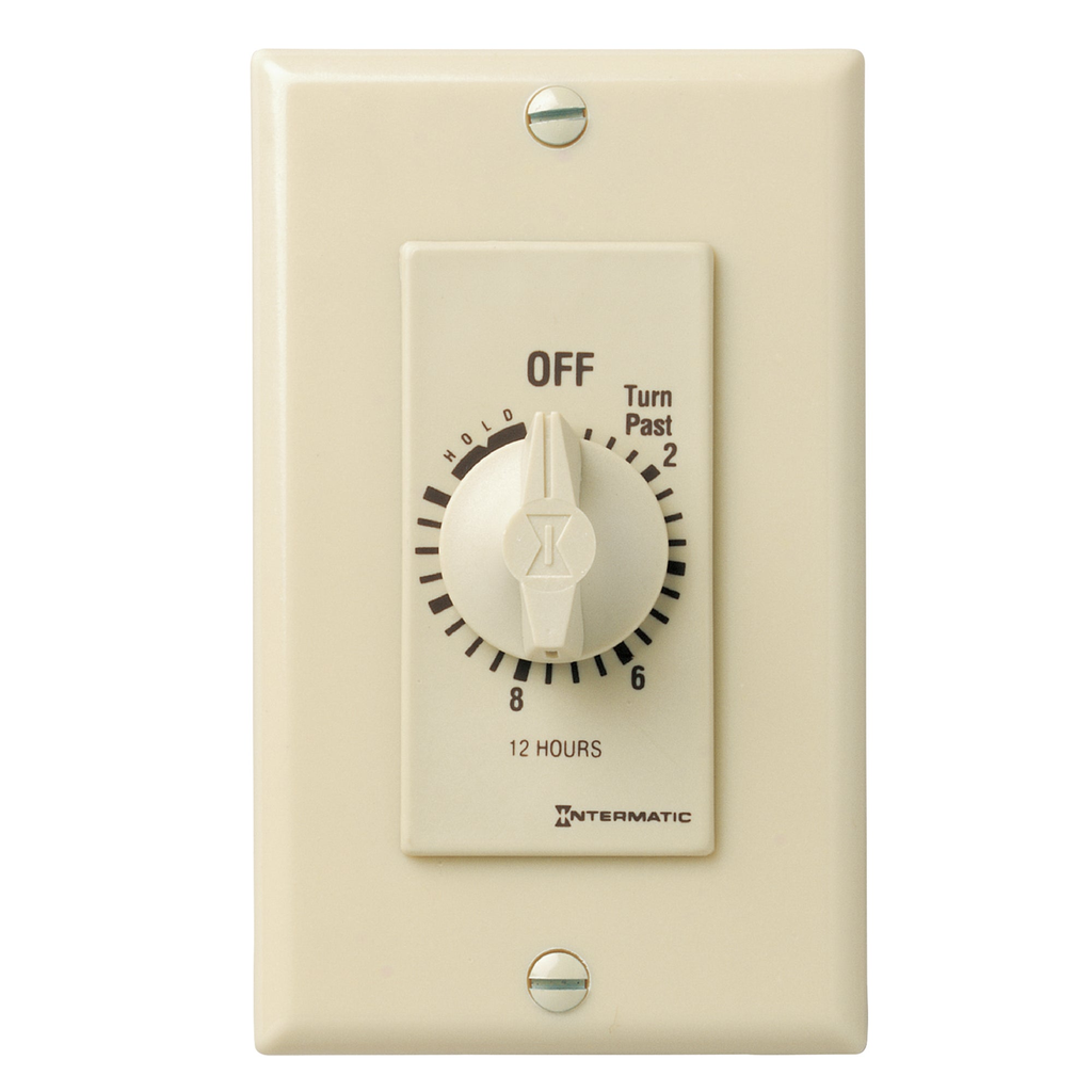 Product image for Intermatic FD12HH 12 Hour 125 to 277 VAC 60 Hz SPST Ivory Countdown Timer