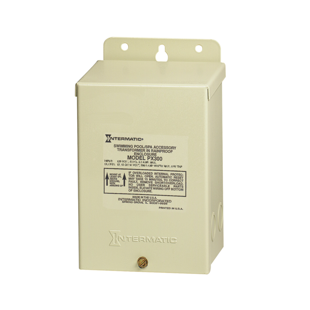 Product image for Intermatic PX300 120 VAC 3 Amp Primary 14 VAC Secondary 300 W Safety Transformer