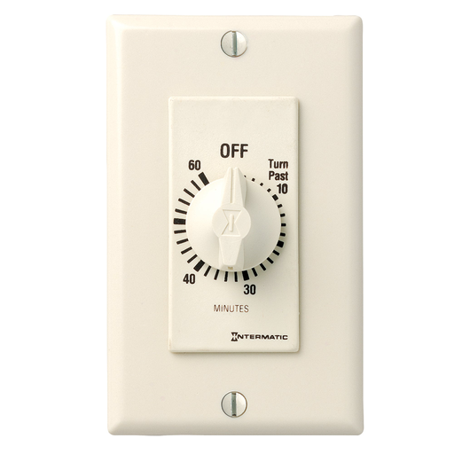 Product image for Intermatic FD60MAC 60 Minute 125 to 277 VAC 60 Hz SPST Almond Countdown Timer