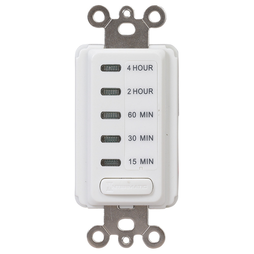 Intermatic EI215W 15/30/60 Minute or 2/4 Hour 120 VAC 60 Hz White Electronic Auto-Off Timer