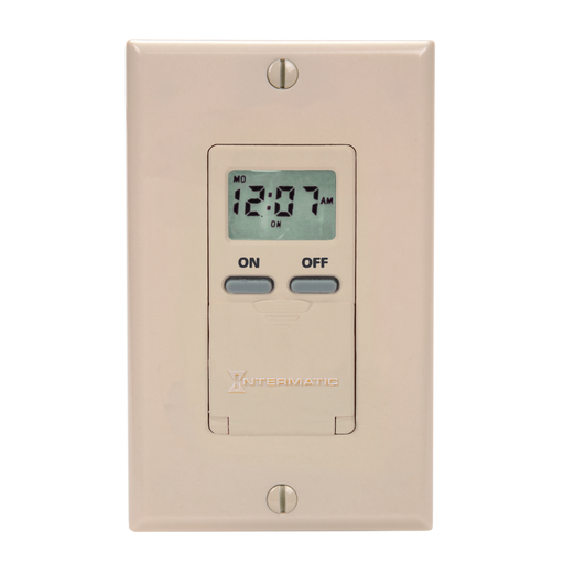 Product image for Intermatic EI500LAC 7-Day 120 VAC 60 Hz 15 Amp Light Almond Programmable Timer