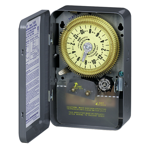 Intermatic T1975E NEMA 1 480 VAC 60 Hz 20 Amp SPDT Electromechanical Time Switch with Skipper Wheel Product image for Intermatic T1975E NEMA 1 480 VAC 60 Hz 20 Amp SPDT Electromechanical Time Switch with Skipper Wheel