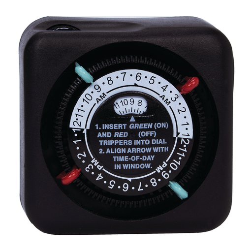 24-Hour Outdoor Mechanical Plug-In Timer