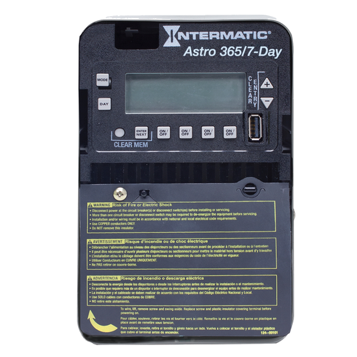 Product image for Intermatic ET2845C NEMA 1 Steel Case 7-Day 120 to 277 VAC 60 Hz 30 Amp DPST Astronomic Electronic Control