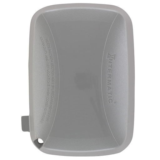 Product image for Intermatic WP5100G 1-Gang Vertical / Horizontal Extra Duty In-Use Receptacle Cover, 2-3/4" Deep - Gray