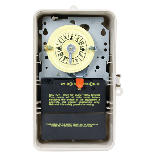 Product image for Intermatic T101P3 NEMA 3R Plastic Case 125 VAC 60 Hz 40 Amp SPST Electromechanical Time Switch