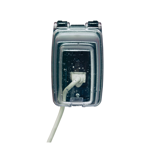 Product image for Intermatic WP1010C 1Gang Vertical Weatherproof In-Use Cover, 3-1/8" Deep - Clear