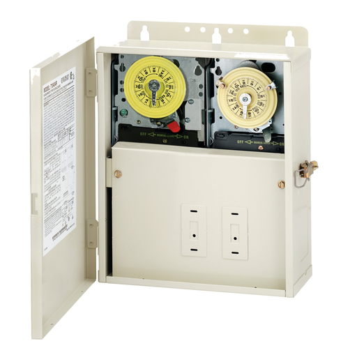 Product image for Intermatic T12404R NEMA 3R Load Center 40 VAC 60 Hz 30 Amp DPST/DPST Control System