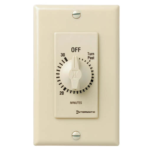 Product image for Intermatic FD430M 30 Minute 125 to 277 VAC 60 Hz DPST Ivory Countdown Timer