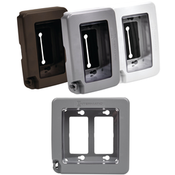 Intermatic WP6000BR 1Gang Waterproof Low-Profile In-Use Cover, Vertical / Horizontal - Bronze