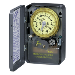 Intermatic T1975E NEMA 1 480 VAC 60 Hz 20 Amp SPDT Electromechanical Time Switch with Skipper Wheel