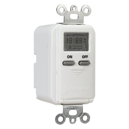 Intermatic EI500WC 7-Day 120 VAC 60 Hz 15 Amp White Programmable Timer