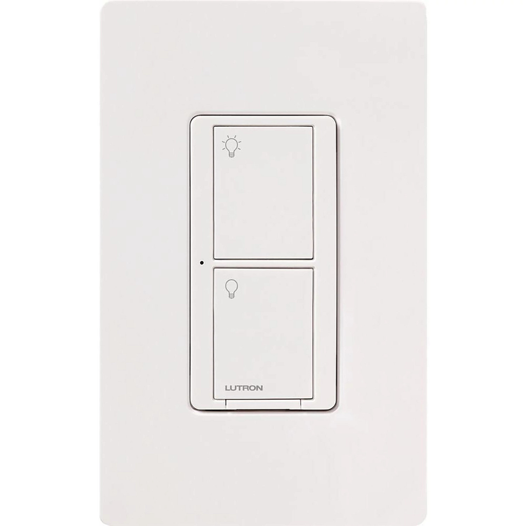 Lutron PD-5WS-DV-WH 120/277 VAC 5 Amp 1-Pole 2-Button White Radio Frequency Switch Product image for Lutron PD-5WS-DV-WH 120/277 VAC 5 Amp 1-Pole 2-Button White Radio Frequency Switch