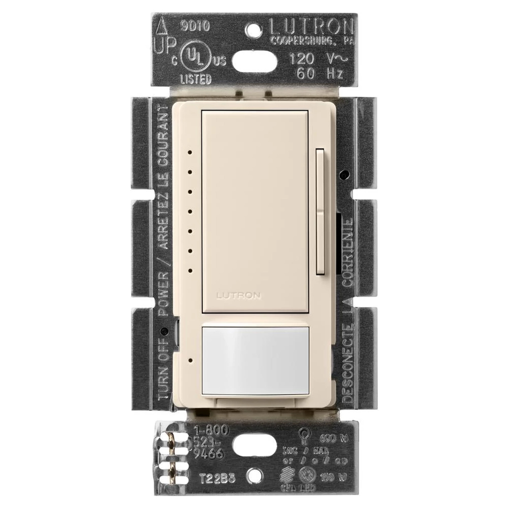 Product image for Lutron MSCL-OP153M-LA Occupancy/Vacancy Sensor, Single-Pole/ Multi-Location - Light Almond