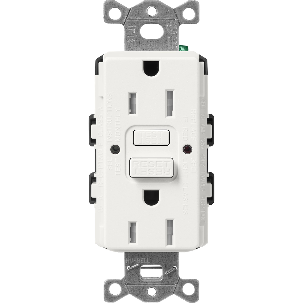 LUT SCR-15-GFST-RW SATIN 15A GFCI R Product image for LUT SCR-15-GFST-RW SATIN 15A GFCI R