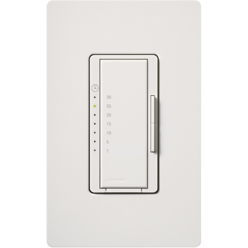 Product image for Lutron MA-T530G-WH 600 W 120 VAC White 1-Pole Control Wall Dimmer Switch