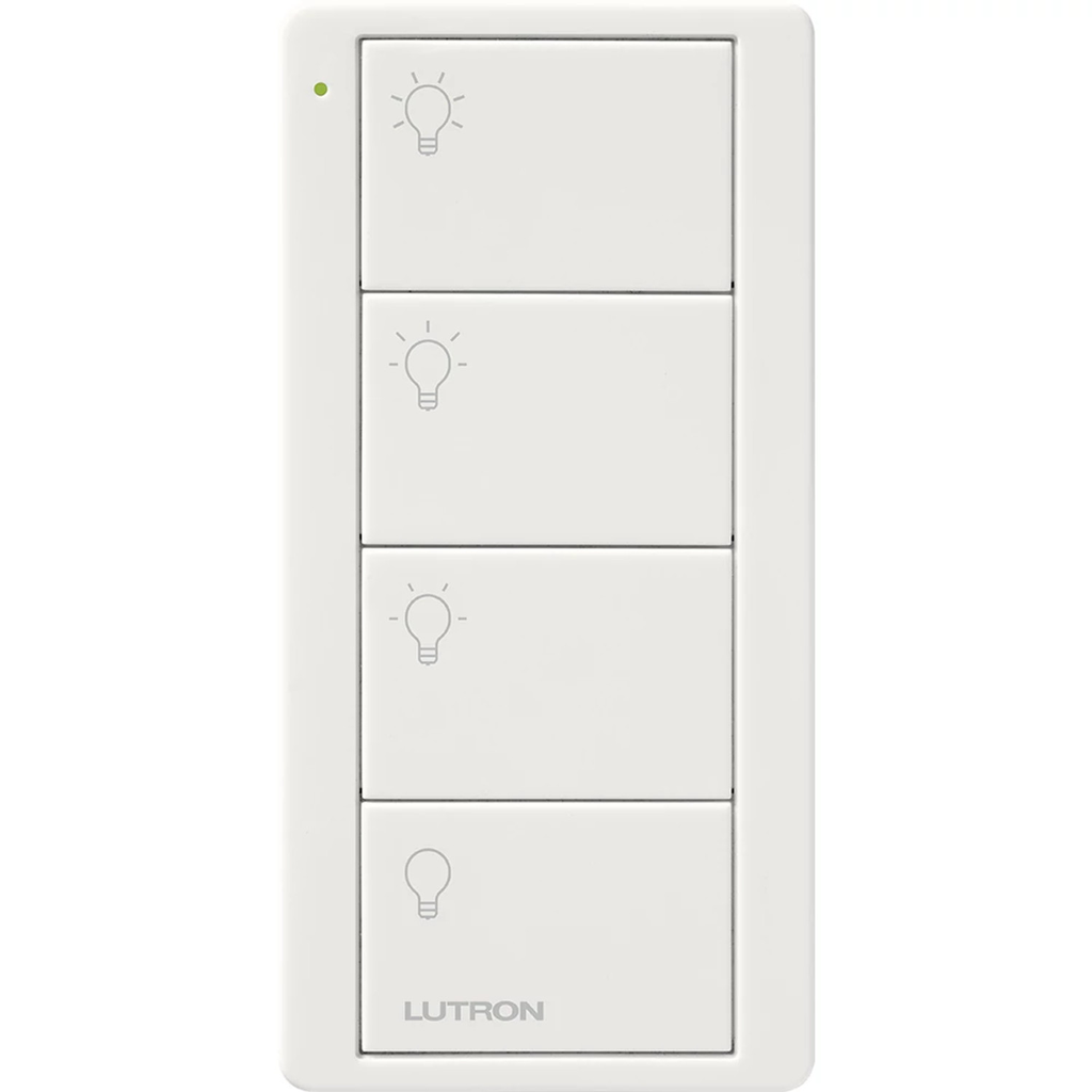 Product image for Lutron Electronics PJ2-4B-WH-L31P 10 mA 3 VDC 4-Button White Remote Control