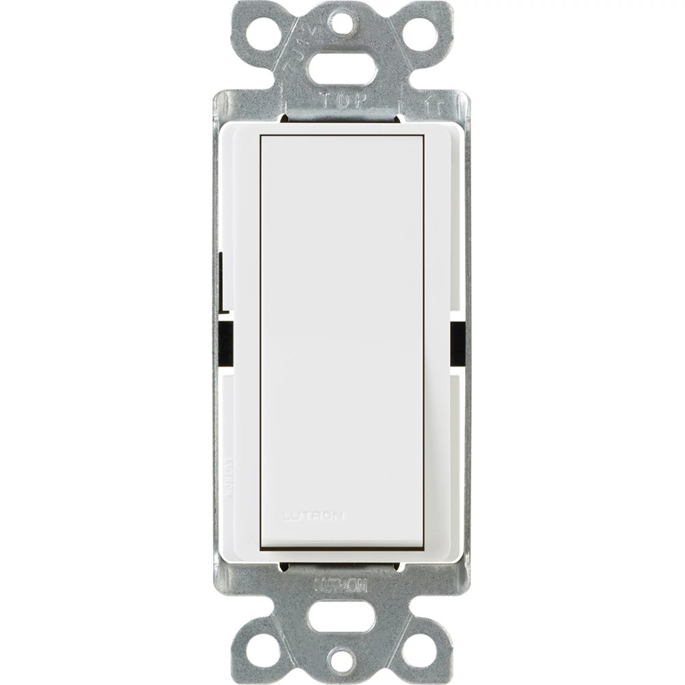 Product image for Lutron CA-1PS-WH 120/277 VAC 15 Amp 1-Pole White General Purpose Mechanical Switch