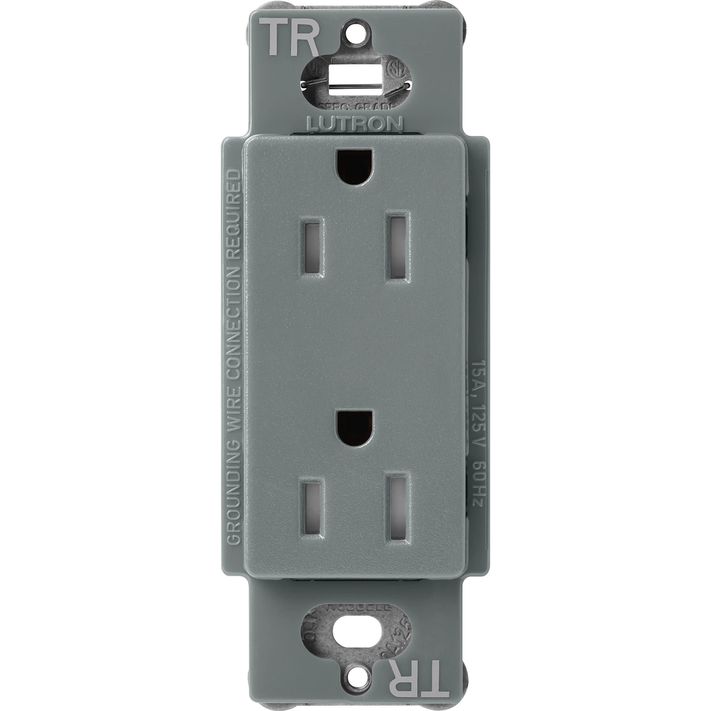 Product image for Lutron SCRS-15-TR-SL SATIN 15A TR REC