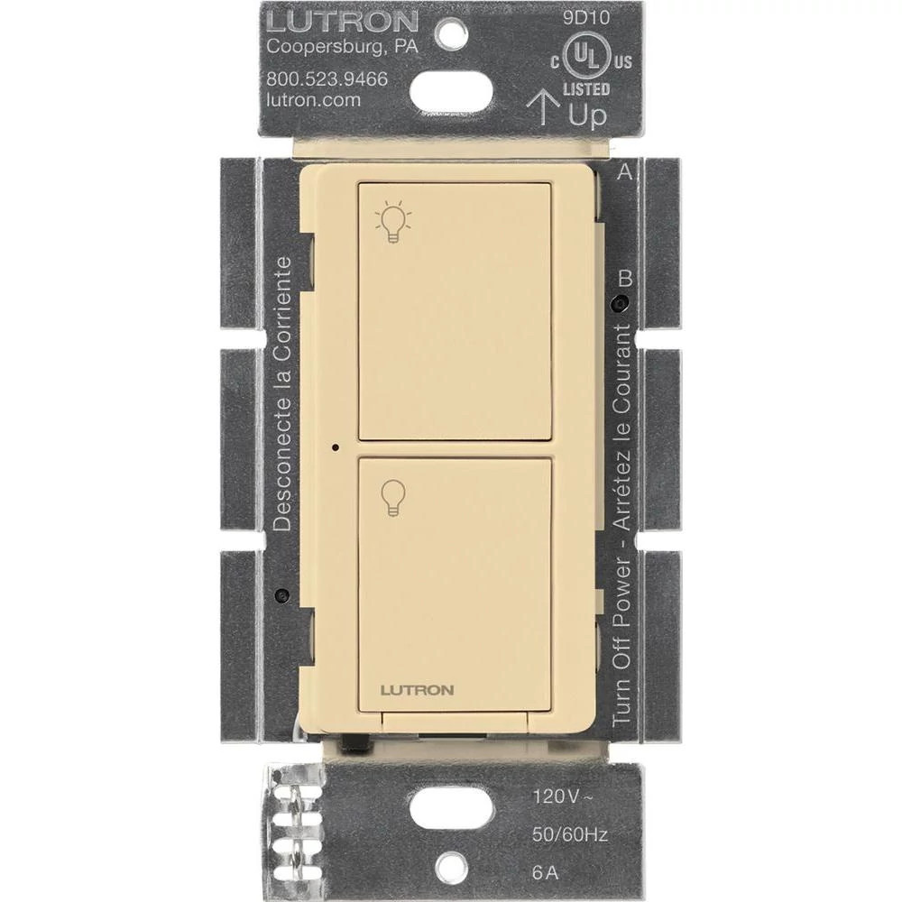 Product image for Lutron PD-6ANS-IV CASETA 6A NEUTRAL SWITCH IVORY
