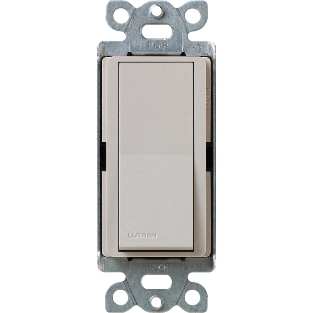 Product image for Lutron SC-1PS-TP 120/277 VAC 15 Amp 1-Pole Taupe Standard Rocker General Purpose Switch