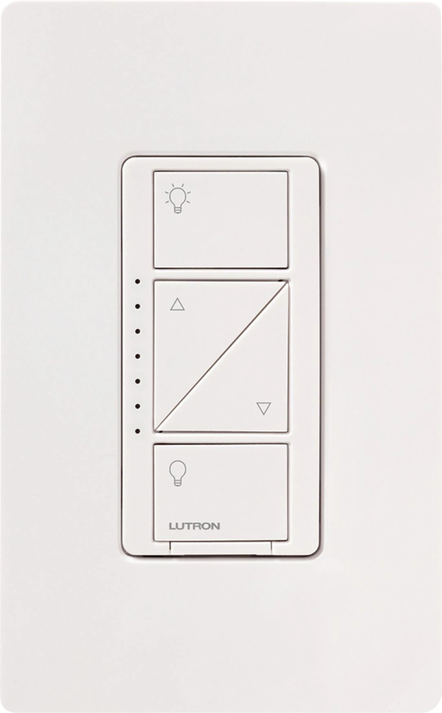 Product image for Lutron PD-10NXD-WH 1000 W 120 Volt White 1-Pole/Multi-Location Dimmer