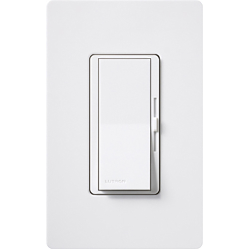 Product image for Lutron DVTV-WH 0 to 10 Volt White 1-Pole Fluorescent Dimmer