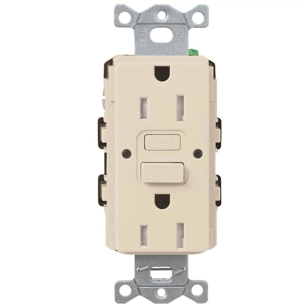 Product image for Lutron CAR-15-GFST-LA CA 15A GFCI SELF