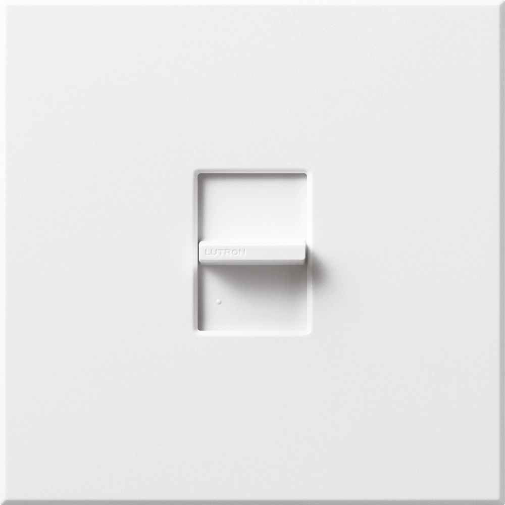 Product image for Lutron NTFS-12E-WH 12 Amp 120 VAC White 1-Pole Variable Speed Fan Control Wall Dimmer