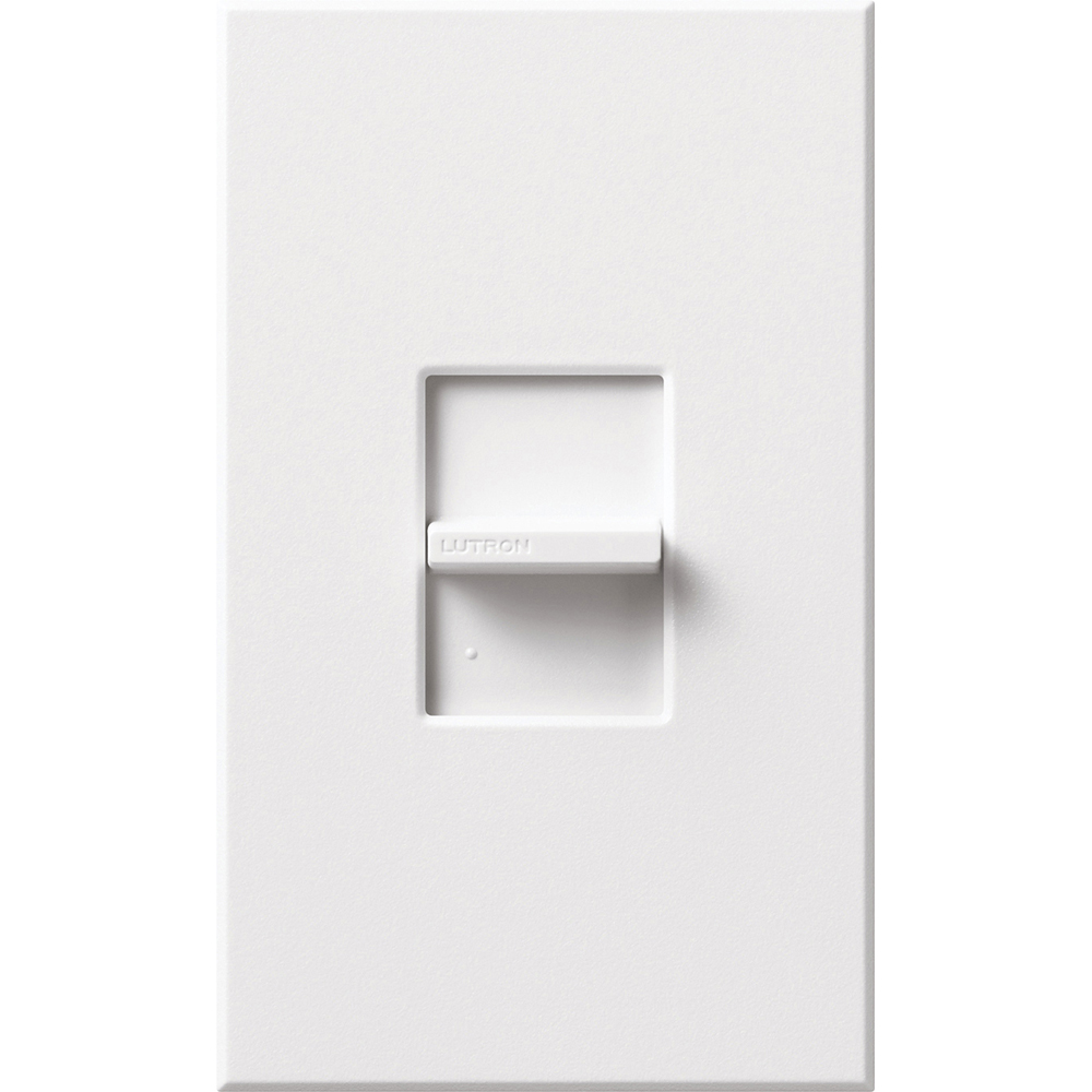 Product image for Lutron NTF-10-277-WH Single Pole 277V White Fluorescent Dimmer