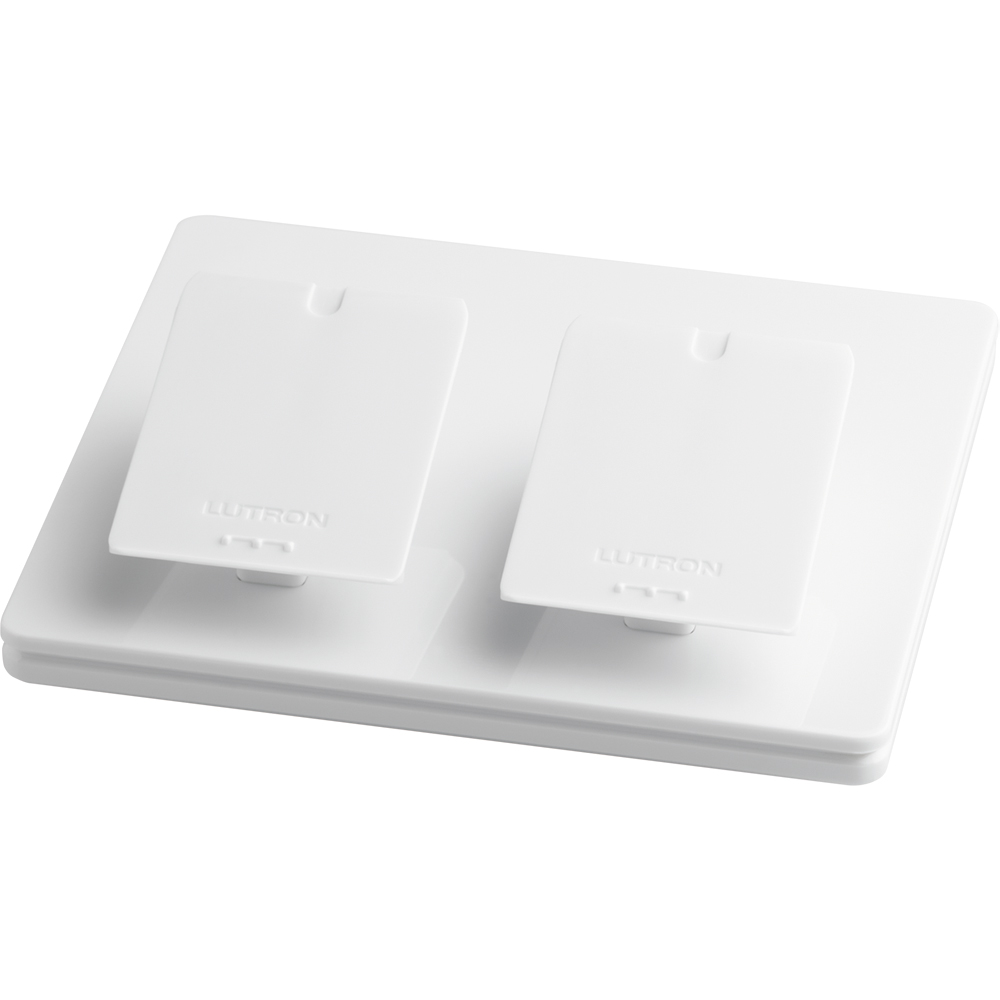 Product image for Lutron L-PED2-WH Dual Mount White Wireless Control Tabletop Pedestal