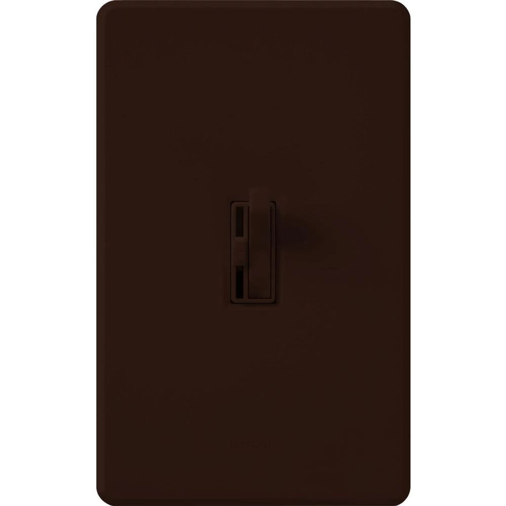 Product image for Lutron AYFSQ-F-BR 120 Volt Brown 3-Speed 1-Pole/3-Way Toggle Fan Control Dimmer