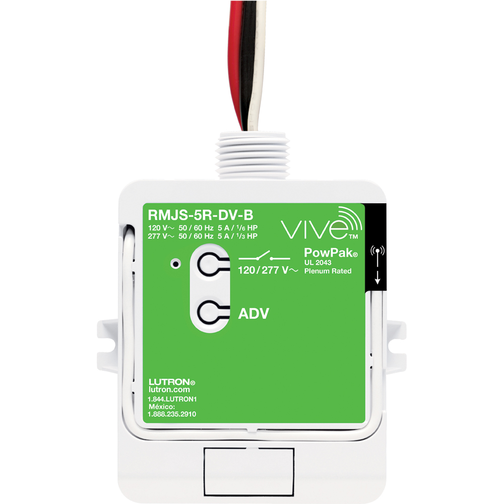 Product image for Lutron RMJS-5R-DV-B 5A RELAY MODULE, V