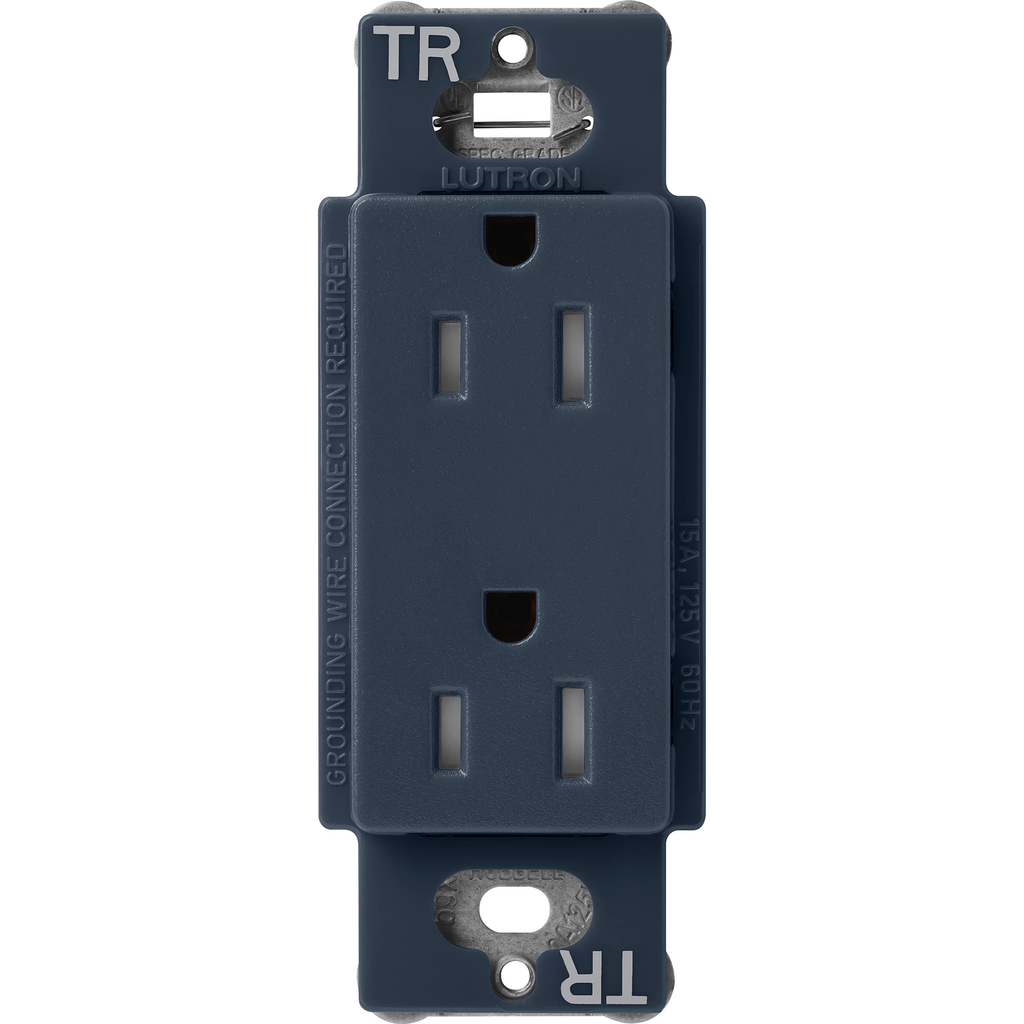 Product image for Lutron SCRS-15-TR-DE SATIN 15A TR REC