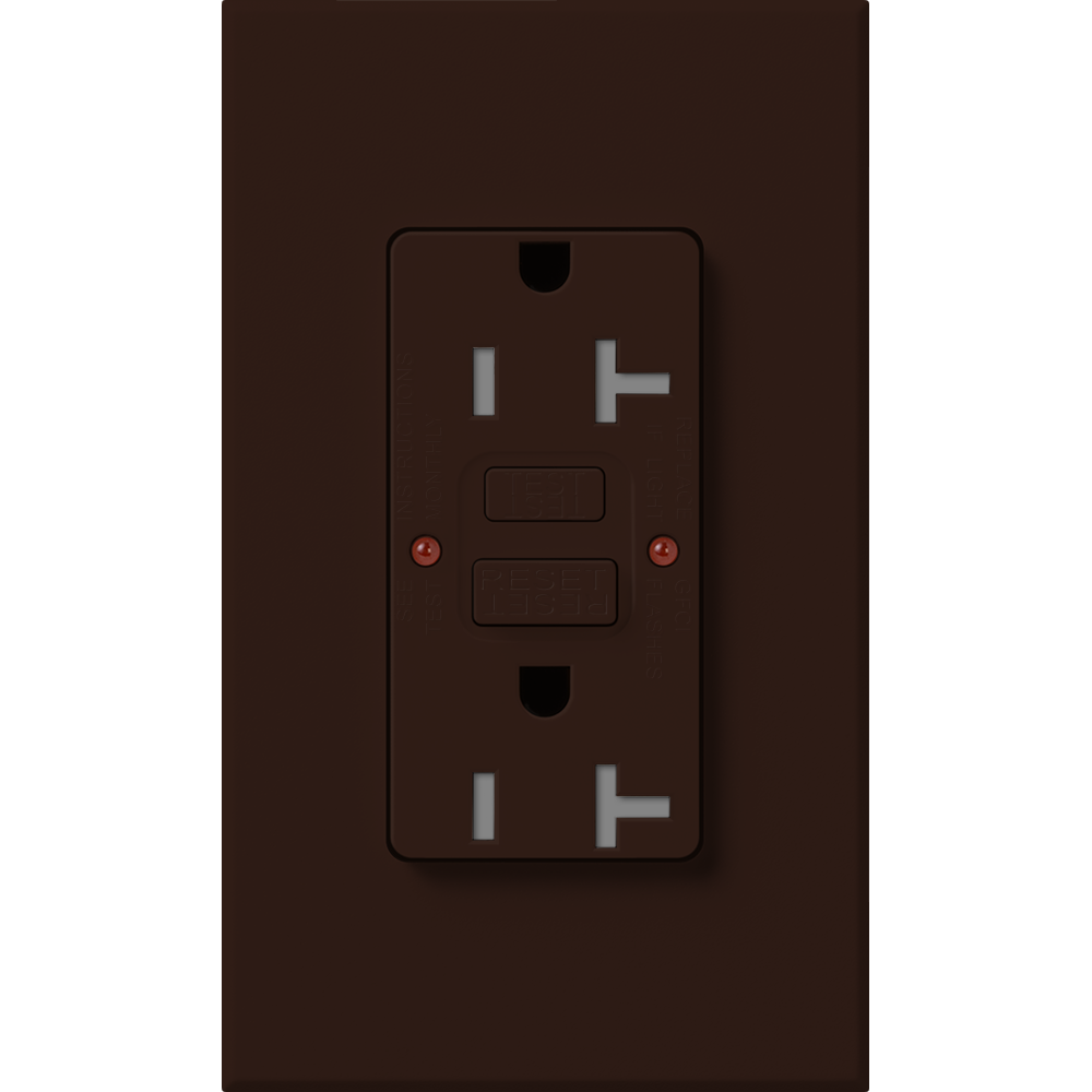 Product image for Lutron NTR-20-GFST-BR NT 20A GFCI SELF