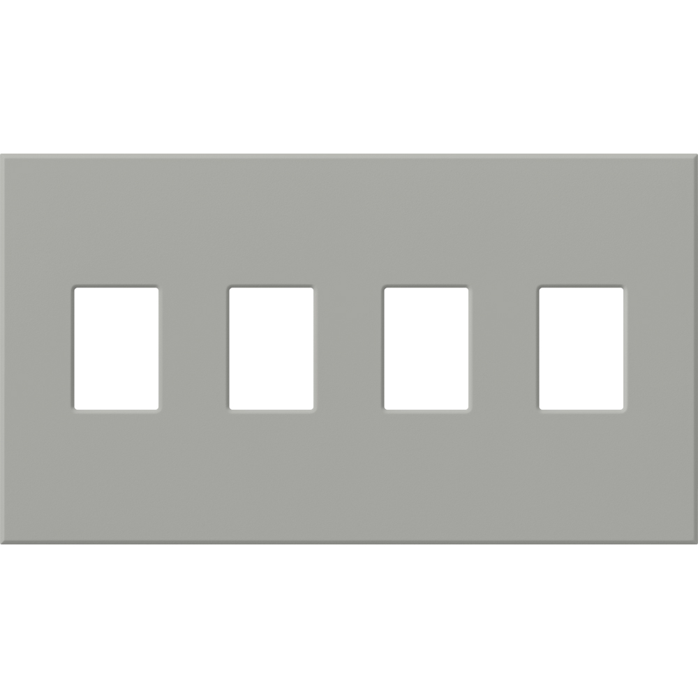 Product image for Lutron VWP-4-GR VAREO WALLPLATE 4GNG G