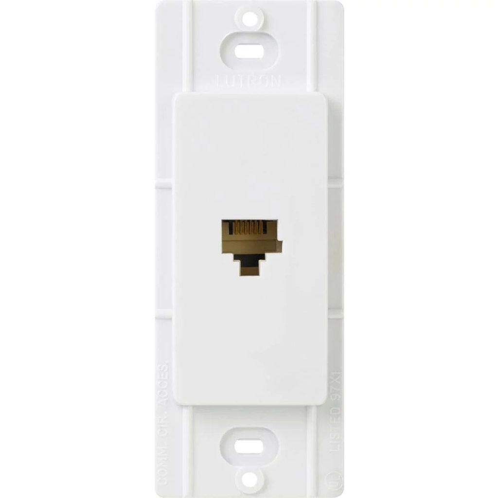 Product image for Lutron CA-PJ-WH CLARO TELEPHONE JACK 6