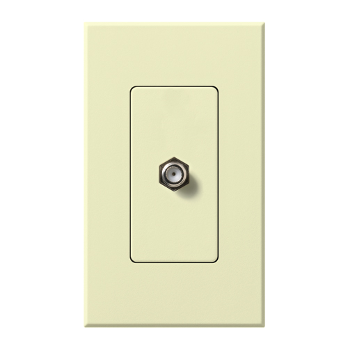Product image for Lutron NT-CJ-AL NOVA T CABLE TV JACK A