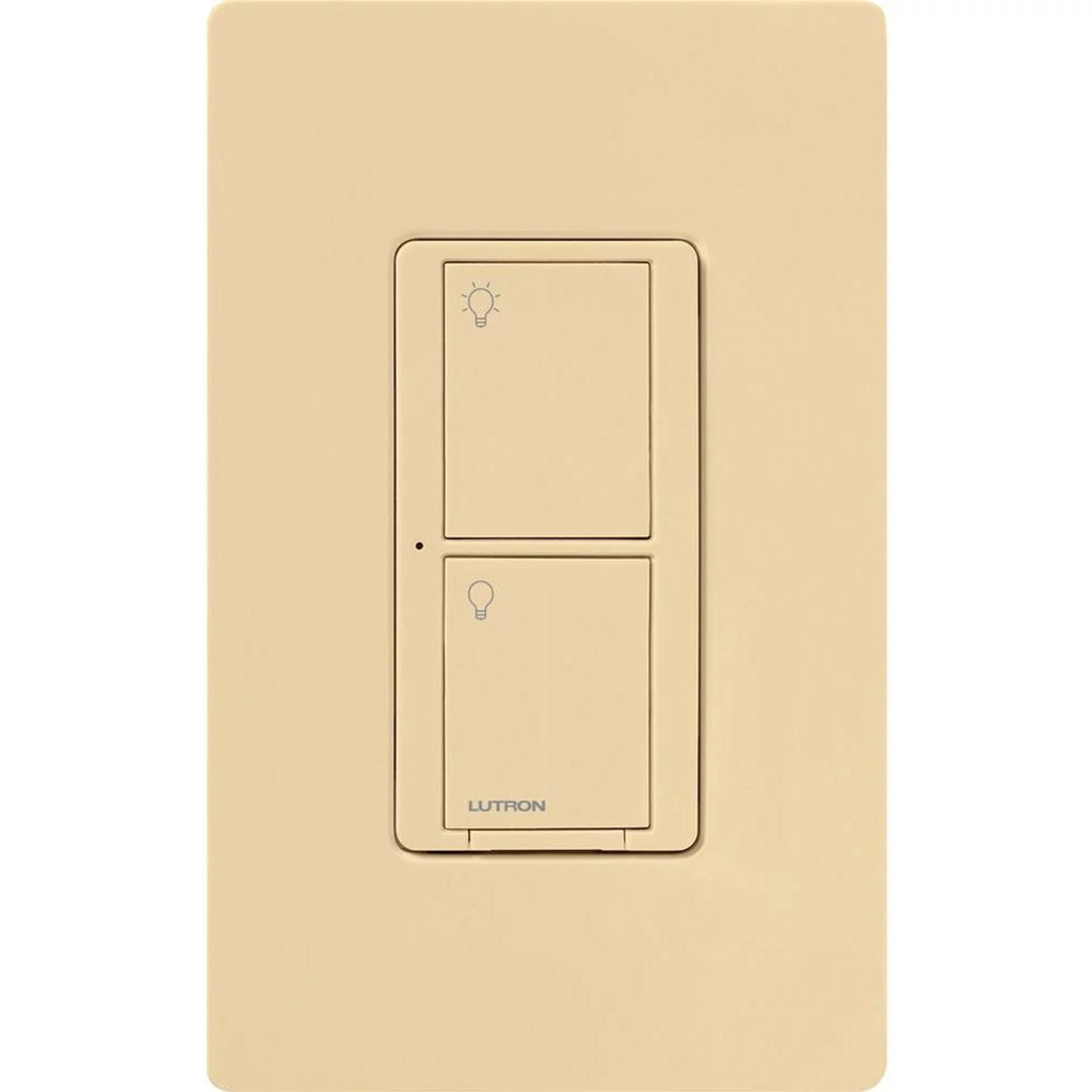 Product image for Lutron PD-5WS-DV-IV 120/277 VAC 5 Amp 1-Pole 2-Button Ivory Radio Frequency Switch
