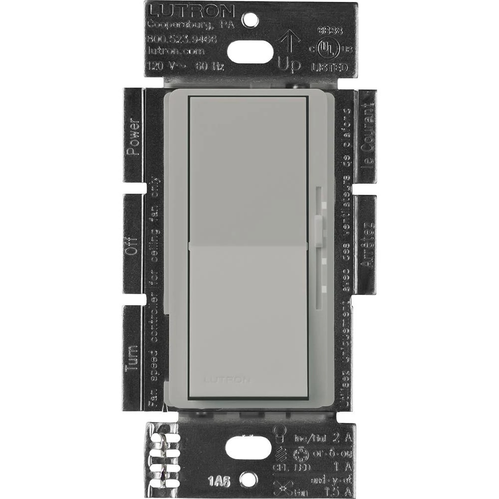 Product image for Lutron DVFSQ-LF-GR DIVA 3-SPEED LIGHT