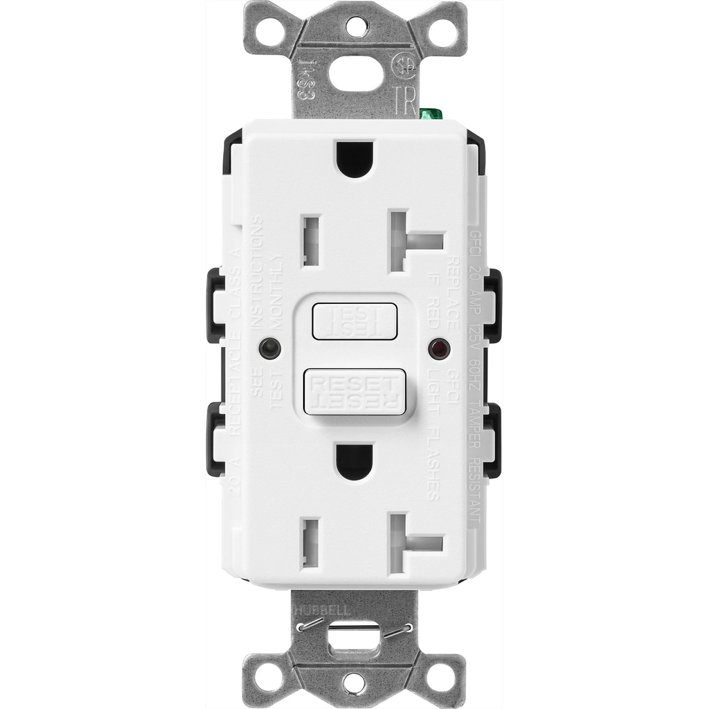 Product image for Lutron SCR-20-GFST-SW SC 20A GFCI SELF