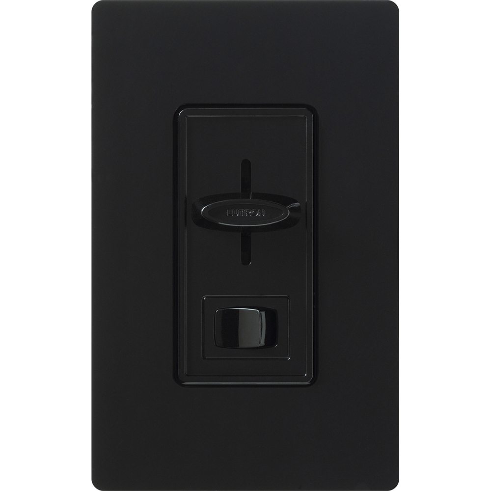 Product image for Lutron SELV-303P-BL 300 W 120 Volt Black 3-Way Electronic Low Voltage Wall Dimmer